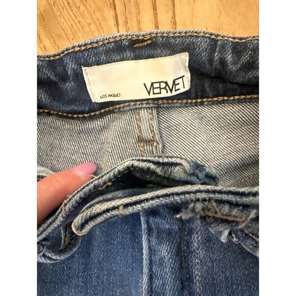 Vervet Straight Leg Jeans Womens Size 24 Distressing at pockets - Picture 5 of 7